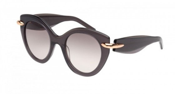 Pomellato PM0004S Sunglasses, 001 - BLACK with GREY lenses
