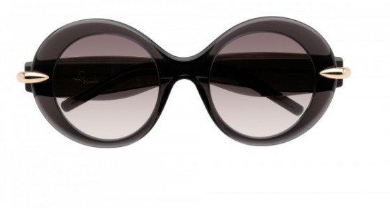 Pomellato PM0005S Sunglasses, 001 - BLACK with GREY lenses