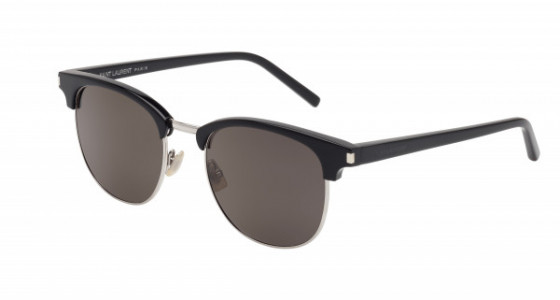 Saint Laurent SL 108 Sunglasses, 001 - BLACK with SMOKE lenses