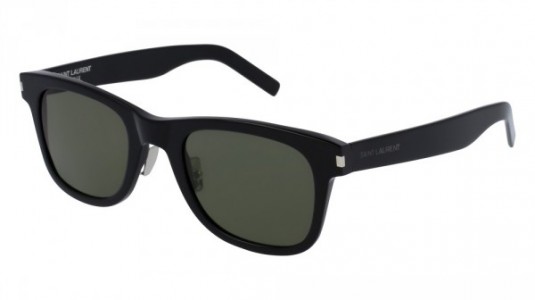 Saint Laurent SL 51 SLIM Sunglasses, 001 - BLACK with SMOKE lenses