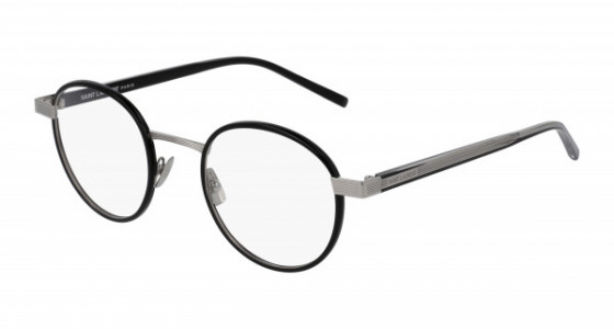 Saint Laurent SL 125 Eyeglasses, 001 - BLACK with TRANSPARENT lenses