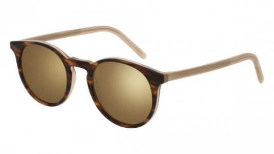 Tomas Maier TM0019S Sunglasses, 002 - BROWN with BEIGE temples and BRONZE lenses