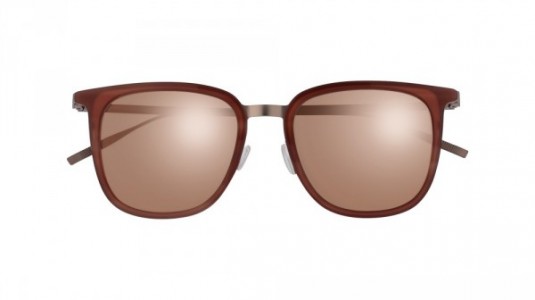 Tomas Maier TM0026S Sunglasses, 003 - PINK with BEIGE temples and BROWN lenses