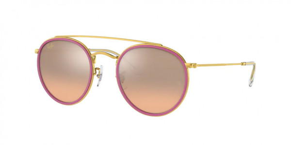 Ray-Ban RB3647N Sunglasses, 92373E LEGEND GOLD PINK MIRROR GRADIE (GOLD)