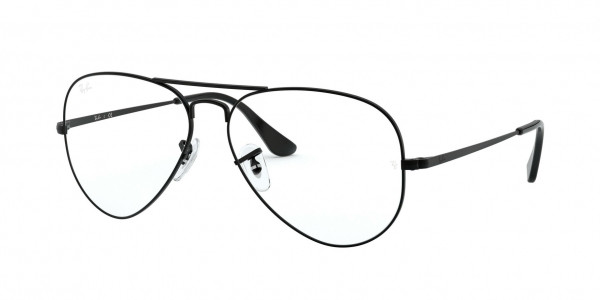 Ray-Ban Optical RX6489 AVIATOR Eyeglasses, 2503 AVIATOR MATTE BLACK (BLACK)