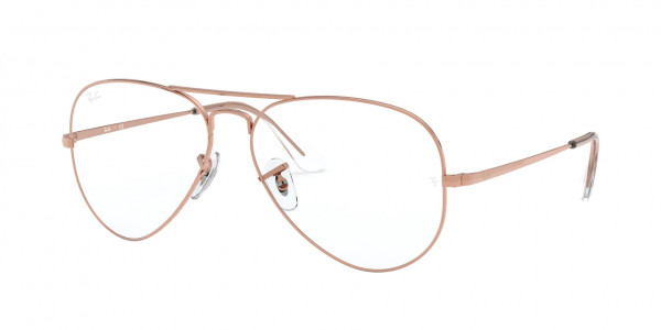 Ray-Ban Optical RX6489 AVIATOR Eyeglasses, 3094 AVIATOR ROSE GOLD (GOLD)