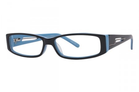 New Millennium LUX001 Eyeglasses, Black / Blue