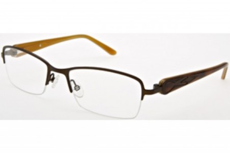 Imago Isil Eyeglasses, Col. 3 Metal Brown/Acetate Brown/Honey