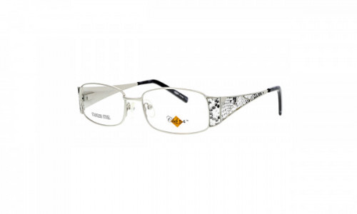 Club 54 Hannah Eyeglasses, Silver/White