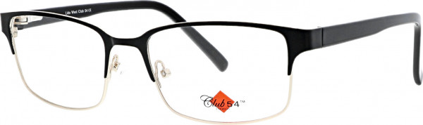 Club 54 Caden Eyeglasses, Black/Gold (no longer available)