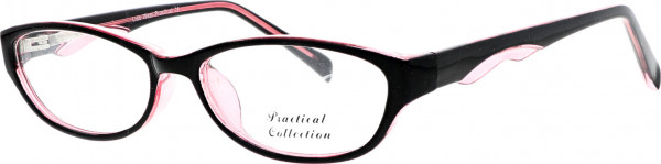 Practical Livi Eyeglasses, Black Pink