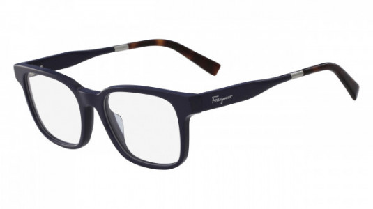 Ferragamo SF2787 Eyeglasses, (408) BLUE/HAVANA