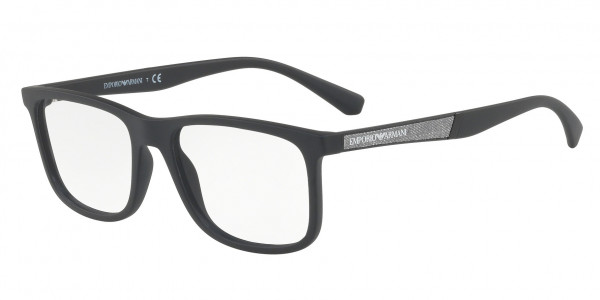Emporio Armani EA3112F Eyeglasses, 5042 MATTE BLACK (BLACK)