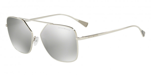 Emporio Armani EA2053 Sunglasses, 30156G SILVER (SILVER)