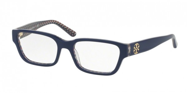 Tory Burch TY2074 Eyeglasses, 1655 NAVY/BLUE ZIG ZAG (BLUE)