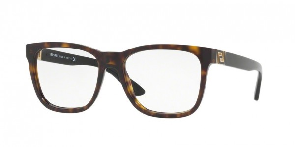 Versace VE3243A Eyeglasses, 108 DARK HAVANA (BROWN)