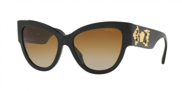 Versace VE4322 Sunglasses, GB1/T5 BLACK (BLACK)