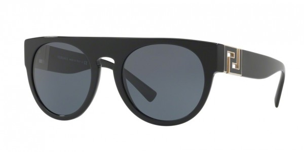Versace VE4333A Sunglasses, GB1/87 BLACK (BLACK)