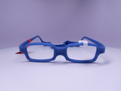 Miraflex New Baby 1 with Build Up Bridge Eyeglasses, D- DARK BLUE 
