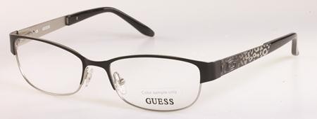 Guess GU-2390 (GU 2390) Eyeglasses, D32 (BLKSI) - Black / Silver