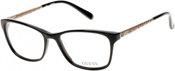 Guess GU2500 Eyeglasses, 001 - Shiny Black