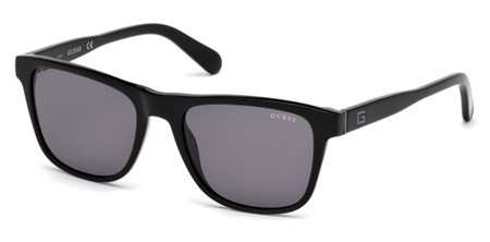 Guess GU-6887 Sunglasses, 01A - Shiny Black / Smoke