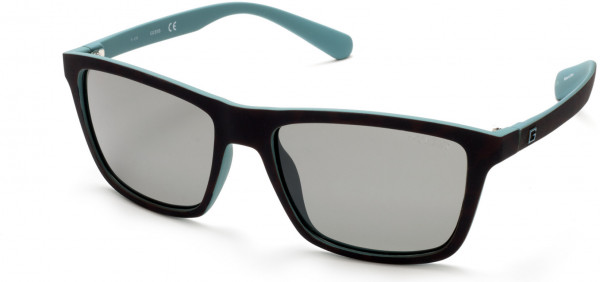 Guess GU6889 Sunglasses, 52R - Dark Havana / Green Polarized