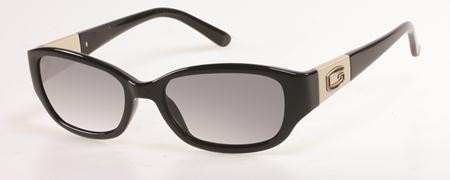 Guess GU-7262 (GU 7262) Sunglasses, C95 (BLKGLD-3) - Black / Gold