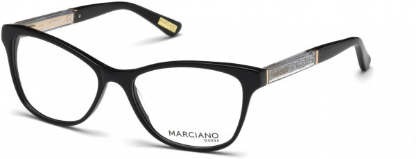 GUESS by Marciano GM0313 Eyeglasses, 001 - Shiny Black