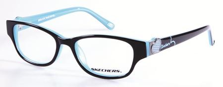 Skechers SE-1524 (SK 1524) Eyeglasses, C70 (BLKBL)