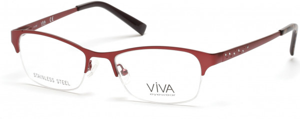 Viva VV4507 Eyeglasses, 070 - Matte Bordeaux