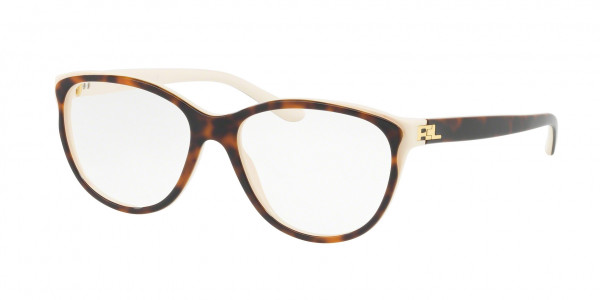 Ralph Lauren RL6161 Eyeglasses, 5451 SHINY HAVANA ON CREAM WHITE (HAVANA)