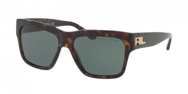 Ralph Lauren RL8154 Sunglasses, 500371 DARK HAVANA BOTTLE GREEN (BROWN)