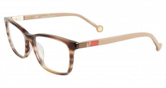 Carolina Herrera VHE673K Eyeglasses, Clear Brown 06HN