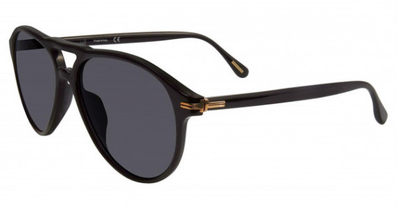 dunhill SDH048 Sunglasses, Shiny Black 700P