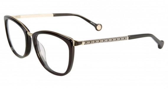 Carolina Herrera VHE092K Eyeglasses, Black Gold 300