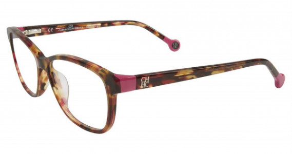 Carolina Herrera VHE679K Eyeglasses, Brown Havana Lilac 01GQ