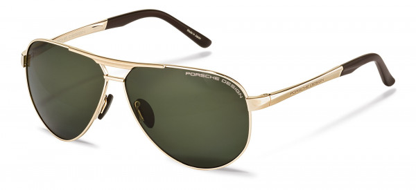 Porsche Design P8649 Sunglasses, B gold (grey green polarized)