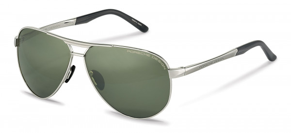 Porsche Design P8649 Sunglasses, C palladium (olive, silver mirrored)