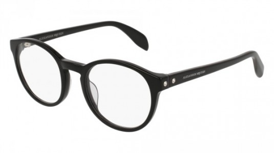 Alexander McQueen AM0075O Eyeglasses, 001 - BLACK