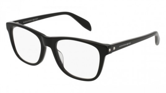 Alexander McQueen AM0076O Eyeglasses, 001 - BLACK