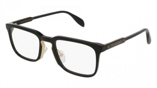 Alexander McQueen AM0079O Eyeglasses, 003 - BLACK
