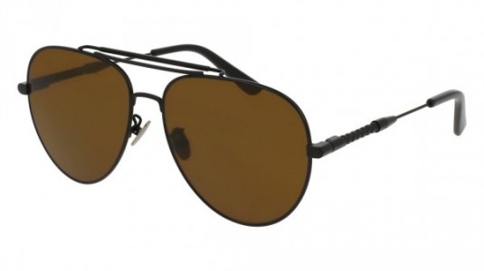 Bottega Veneta BV0106S Sunglasses, 001 - BLACK with BROWN lenses
