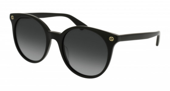 Gucci GG0091S Sunglasses, 001 - BLACK with GREY lenses