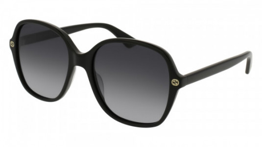 Gucci GG0092S Sunglasses, 001 - BLACK with GREY lenses