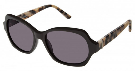 Ann Taylor ATP902 Sunglasses, C01 Blck / Wht Tort (Dark Grey)