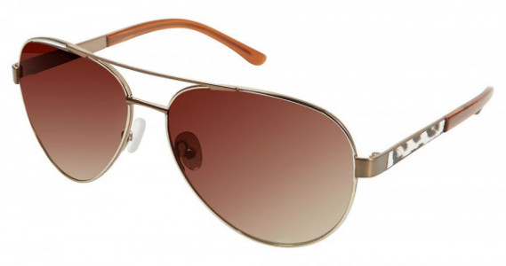 Nicole Miller Strand Sunglasses, C02 Gold / Brown (Brown Gradient)