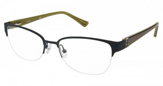 Nicole Miller Cozine Eyeglasses, C03 Matte Dark Teal