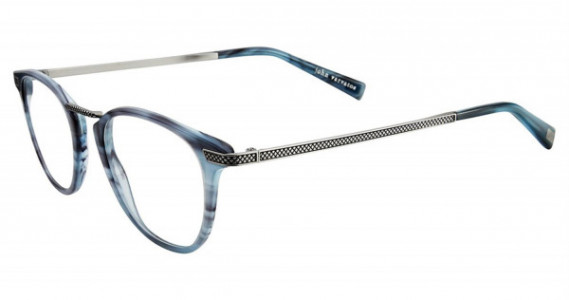 John Varvatos V372 Eyeglasses, Blue Horn