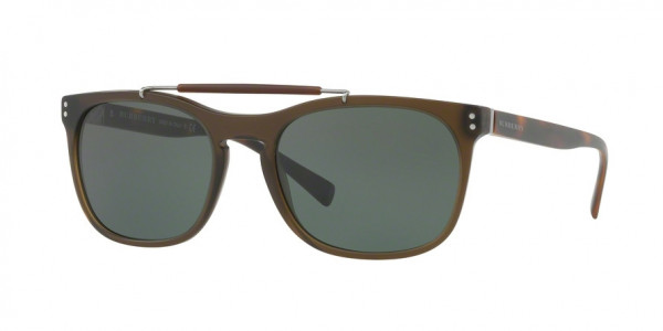 Burberry BE4244F Sunglasses, 361671 MATTE GREEN (GREEN)